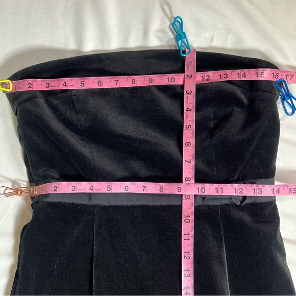 NEW NWT J. Crew Black Velvet Bow Strapless Fitted Cocktail Party Dress Size 6 - Picture 16 of 16